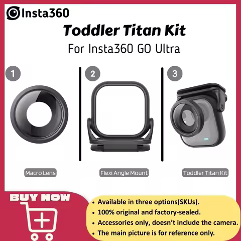 Insta360 GO Ultra Flexi Angle Mount Macro Lens Toddler Titan Kit POV Cap Clip Holder For Insta 360 G