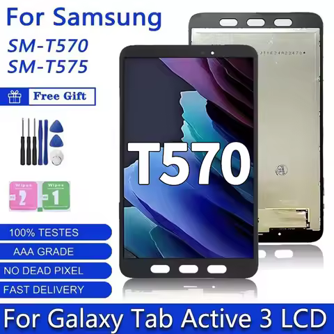 8''0 inch SM-T570 SM-T575 LCD For Samsung Tab Active 3 3rd Gen 3rd Gen T570 T575 LCD Display Touch S