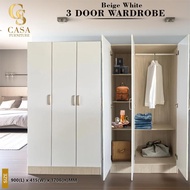 3 Door Wardrobe / Almari Baju / Almari Murah / Almari Baju 3 Pintu / Bedroom Wardrobe / Almari Besar