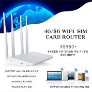 Modem RS980+ 4G LTE Terubahsuai | Unlocked | Hotspot Tanpa Had | Wifi Laju & Stabil