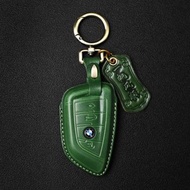 手工皮套 / 寶馬 BMW 刀鋒款 義大利植鞣牛皮 汽車鑰匙套 綠