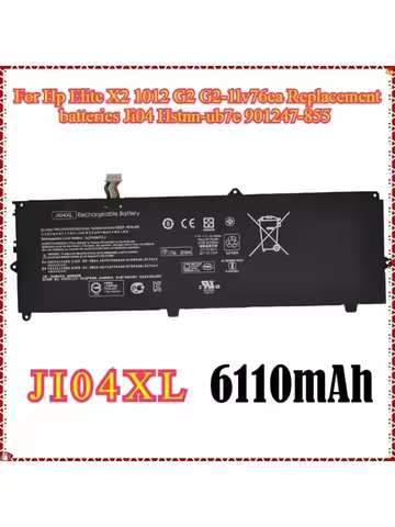 JI04XL Laptop Battery For Hp Elite X2 1012 G2 G2-1lv76ea Replacement batteries Ji04 Hstnn-ub7e 90124
