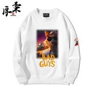 The Bad Guys 2 2025 New Movie Big Bad Wolf Graphic Print Sweatshirt Men & Women's Oversized Pullover