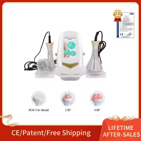 Three-in-one 80K Cavitation Ultrasonic Radio Frequency Lose Weight Massage shaping Firming Skin Anti