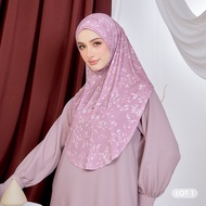 HEGIRA SO - MARJAN TWILL NC ELOWEN | PRINTED SLIP ON (INSTANT HIJAB) >> DAILY COMFORT