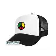 Trucker HAT SCREENED NET HAT/MEN'S PEACE FASHION HAT