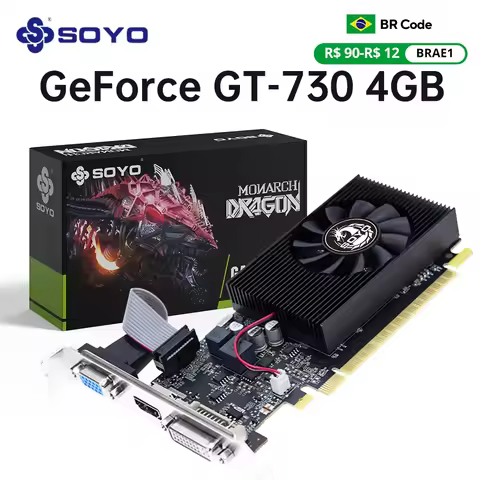 SOYO Geforce GT730 4GB Graphics Card GDDR3 GPU 128Bit HDMI-compatible VGA DVI PCI-E 3.0 Placa De Vid