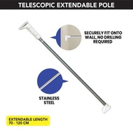 Steve &amp; Leif Telescopic Extendable Curtain Rod Adjustable 70-120cm