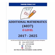 O Level ADDITIONAL MATHEMATICS (4037) 2017-June/Nov 2025 (Paper 1,2)