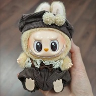 Labubu V1/V2 17cm Plush Doll Pendant Melade Pants Set