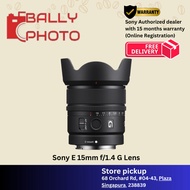 Sony E 15mm f/1.4 G Lens I SEL15F14G I Sony SG Warranty
