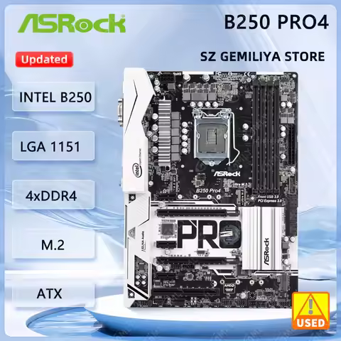 ASROCK B250 Pro4 Motherboard Socket 1151 intel B250 DDR4 64GB ATX support i5-7500 i5-6500 i3-6100 i7