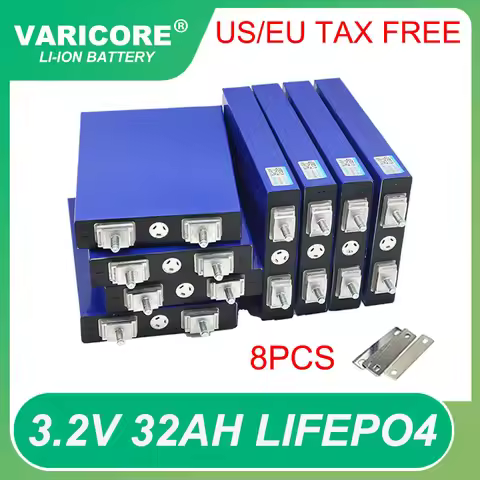 8pcs 3.2V 32Ah LiFePO4 battery pack phosphate 3C discharge 32000mAh 12.8v 4s Motorcycle Car motor ba