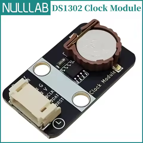 DS1302 Real-Time Clock Module RTC with CR2032 Coin Cell Battery Holder for Arduino ESP32 Raspberry P