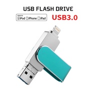 Metal OTG Usb Flash Drive 32GB 128GB 256GB Pendrive External storage For iphone ipad Macbook Y19 fghg