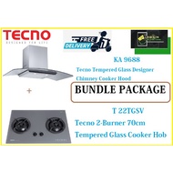 TECNO HOOD AND HOB BUNDLE PACKAGE FOR ( KA  9688 &amp; T 22TGSV)