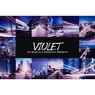 [FAST DELIVERY]50 Violet Lightroom Presets and LUTs - Adobe Lightroom Mobile and Desktop/PC