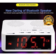Jam Alarm Digital Dengan Speaker Bluetooth KD66 LED Red Auto Scan FM Radio Waker Minimalis Watch Wee