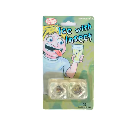 Trick toys, simulated ice cubes, insects, flies, pranks, April Fool's Day prank toys