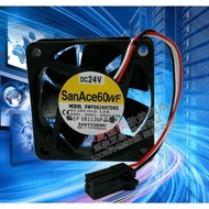 Original Japanese SANYO 9WF0624H7D05 6015 DC24V 0.12A Fenako Fan