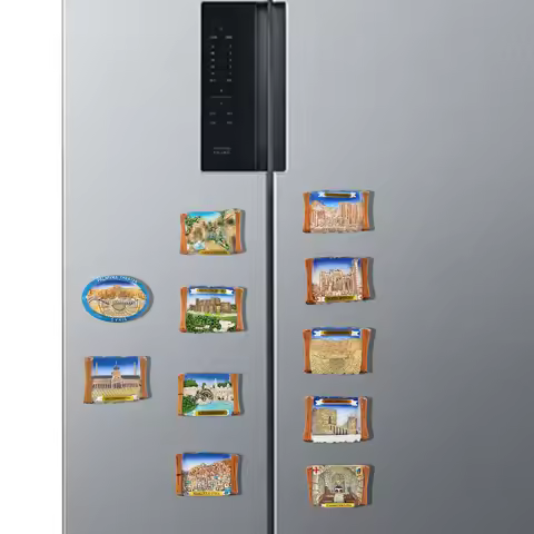 Syrian Element Fridge Magnets Scenic Spots and Historical Sites Syria 3D Souvenir Tourism Damascus H