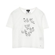 【二手，A級】香奈兒女純棉T卹，附Coco標誌