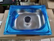 bak cuci piring bcp kitchen sink 1 lubang stainless dalam