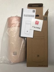 Zwilling 孖人牌420ml連茶格保溫杯 (粉色)