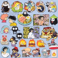 Flame Elf Enamel Pins Mononoke Chihiro Haku Totoro Coal Ball Brooches Lapel Badge Cartoon Movie Jewe