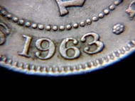 香港鎳幣-1963年英屬香港五毫鎳銅幣(英女皇伊莉莎伯二世戴冠像)