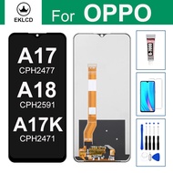 Original LCD For OPPO A17 A17K A18 CPH2477 CPH2591 Display Touch Screen Digitizer Assembly Repair Pa