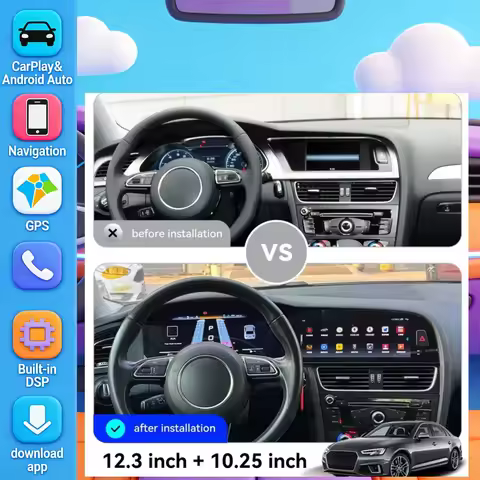 Auto Multimedia Player Navigation For Audi A4 A5 S4 S5 B8 2009-2016 GPS Navigation Auto Stereo Playe