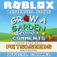 ⭐Grow A Garden Roblox⭐Safest Trading on Carousell⭐ 💎唯一Roblox Games 紫鑽商家💎 寵物 種子 果實 噴頭 禮包 代送已獲過千好評  絕不