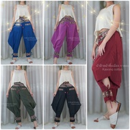 Tc Hmong Pants Hill Tribe With Drawstring Can Be Worn By Both Men And Women. Cotton