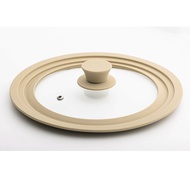 DR.Hows Silicone Glass Multi Purpose Frying pan wok pot lid 24cm 26cm 28cm 30cm