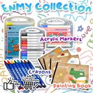 ENMY | Acrylic Markers | Crayons | Painting Book | Drawing Painting Sketching | Art Craft