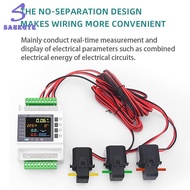 Three Phase Meter WiFi Meter with 3 CT Clamps Leakage over Under for Home Auto