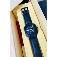 Seven_Friday Leather Strap Metal Dial Fashion Analoge Watch For Men