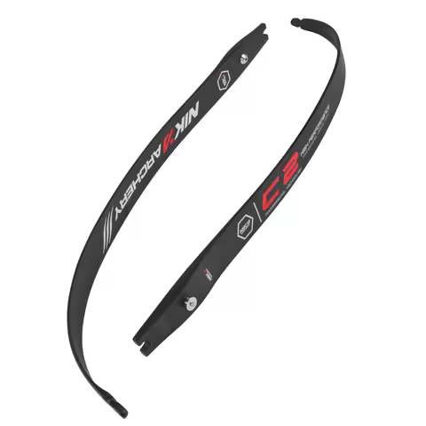 68" Recurve Bow Limbs Archery Limb C2 Cornerstone Series 14LBS - 42LBS 10% Carbon Fiber Content Stan