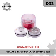 Laser Ceramic Ring D32 / Ceramic Nozzle Holder Fiber Laser Cutting CO2 D32 M14 / Ceramic Laser CO2 3
