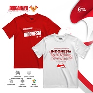 MERAH August 17th clothes Combed 24s 20s August clothes, red and white August women's clothes, Augus