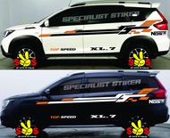 Stiker Mobil Suzuki XL7 Model Top Speed Nos