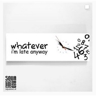 Unique wall clock - late anyway
