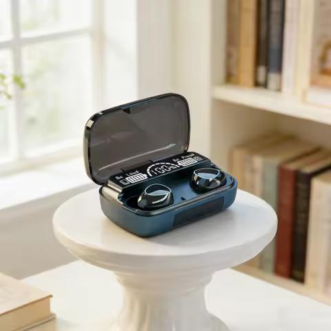 Bluetooth headset TWS hands-free LED Dispay headset Bluetooth HiFi stereo music wireless earplug gam