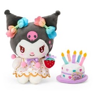 SANRIO - Kuromi 日版 50週年 人物生日慶祝套裝 毛絨 公仔 毛公仔 珍藏 禮盒裝 收藏 送禮 2025年 草莓新聞系列 酷洛米 庫洛米 可羅米【平行進口】