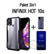 EI048 3in1 Case Infinix Note 10 10 Pro hot 10s Hard Case Shockproof Fr