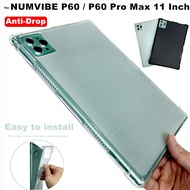 for NUMVIBE P60 / P60 Pro Max 11 Inch Android Tablet ShockProof Case Anti-Drop Clear TPU Silicone Pr