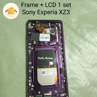 Frame + lcd 1 set Sony Experia XZ3 Sparepart copotan ORI