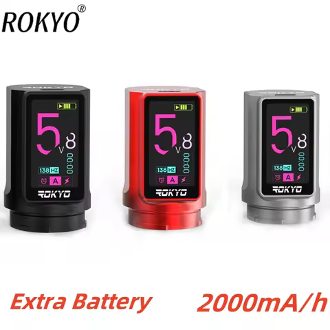 CR07 Single Battery 2000mA/h For Rokyo Wireless Tattoo Machine Pen