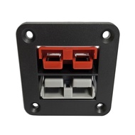 Dual Flush Mount 50 Amp for Anderson Plug Mounting Bracket Caravan Trailer Truck for Anderson Connec